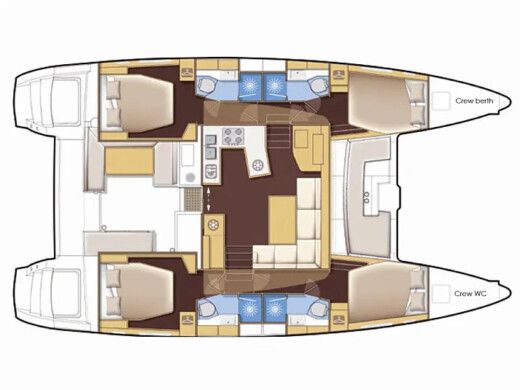 Catamaran  Lagoon 450 Boat design plan