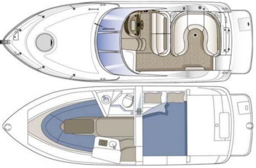Motorboat Four Winns Vista 248 Boat design plan
