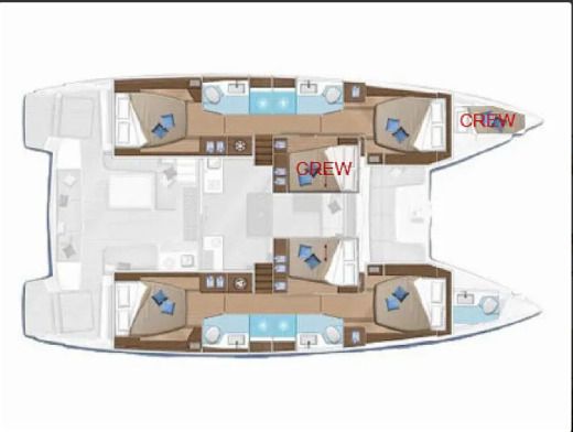Catamaran Lagoon Lagoon 50 Boat design plan