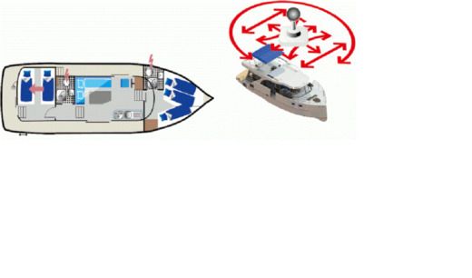 Houseboat Aquino 1190 Boot Grundriss