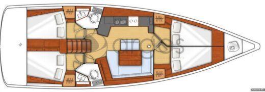 Sailboat Beneteau Oceanis 45 boat plan