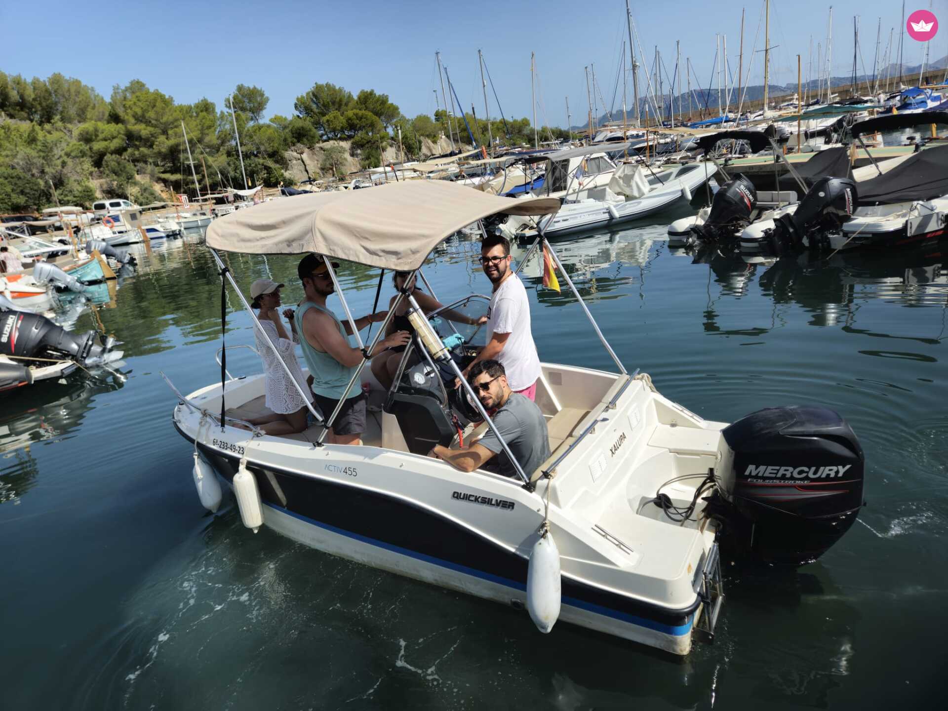 Bateau sans permis Quicksilver Activ 455 Open 15cv 5