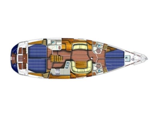 Sailboat JEANNEAU SUN ODYSSEY 49 DS Boat layout