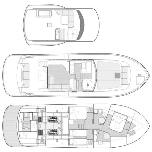 Motor Yacht estensi maine 530 Boat design plan