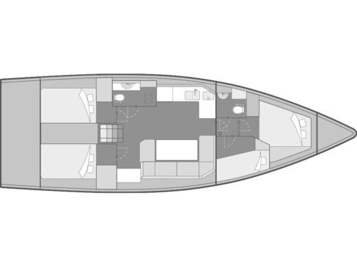 Sailboat  Elan Impression 45 boat plan