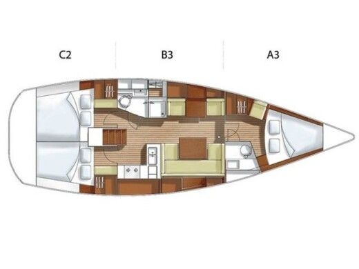 Sailboat Hanse Hanse 400 Boat design plan