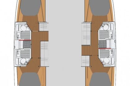 Verhuur Catamaran Fountaine Pajot Fountaine Pajot Astrea 42 - 4 + 2 cab. Marina Hramina