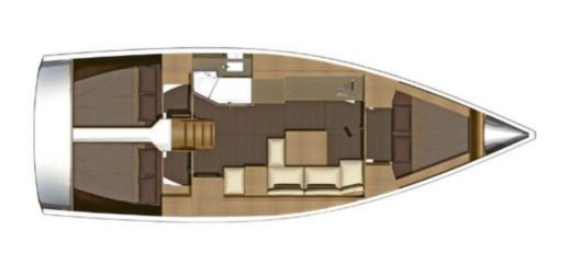 Sailboat Dufour Dufour 382 Grand Large boat plan