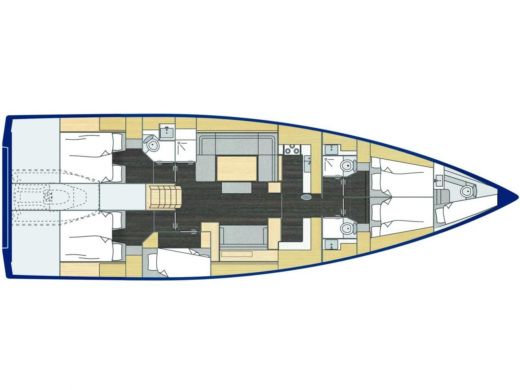 Sailboat  Bavaria C57 Style Boat design plan