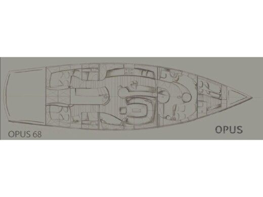 Sailboat  Opus 68 Boat layout