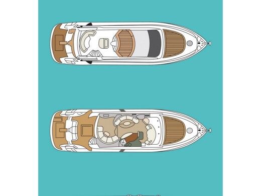 Motor Yacht AICON 56 S Fly Boot Grundriss