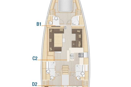 Hyra båt Segelbåt Hanse Yachts Hanse 588 - 3 + 1 cab. Trogir