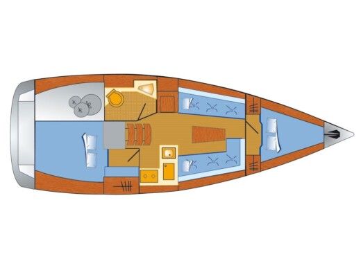 Sailboat  Bavaria Cruiser 34 Boat design plan