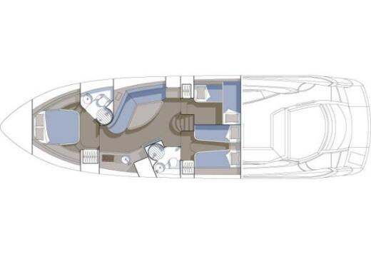 Motorboat Sunseeker Portofino53 boat plan