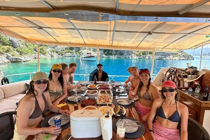 Sail in Kaş with a Spacious 19m Gulet – 12-Person Comfort