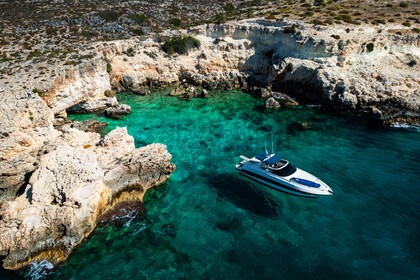 SARNICO 43 CHANIA CRUISES TO THEODOROU-LAZARETA, MACHARIDA CAVES, MENIES-CHIRONISIA, BALOS & GRAMVOUSA