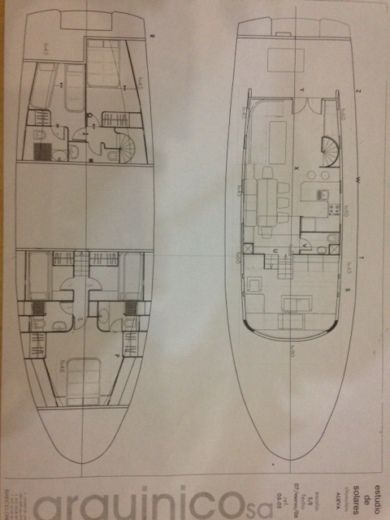 Motor Yacht CUSTOM Trawler 60 Boat layout