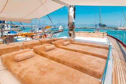 Traditional custom built gulet with a capacity of 10 people