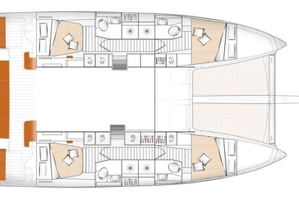 Alquiler Catamarán Excess Excess 14 - 4 + 2 cab. Tunas do Paraná