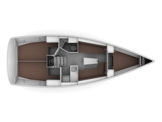 Sailboat Bavaria Cruiser 34 boat plan