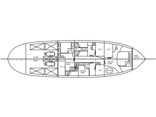 Gulet Gulet Cosmos Boat design plan