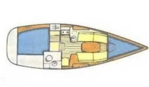 Sailboat Jeanneau Sun Odyssey 28.1 boat plan