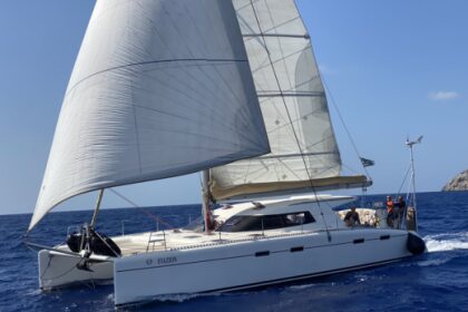 Verhuur Catamaran Nautitech. Private and boat party 22 pers max 47 Kreta