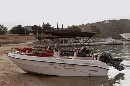 Charter Boat without licence  Karel White Paxos 170 Ammouliani