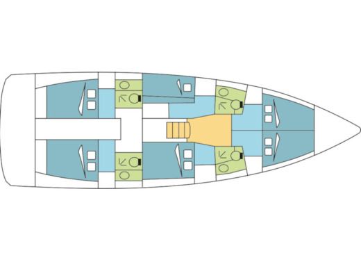 Sailboat Jeanneau Sun Loft 47 Boat design plan