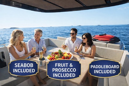 Stupenda barca in ibiza con sea bob incluso