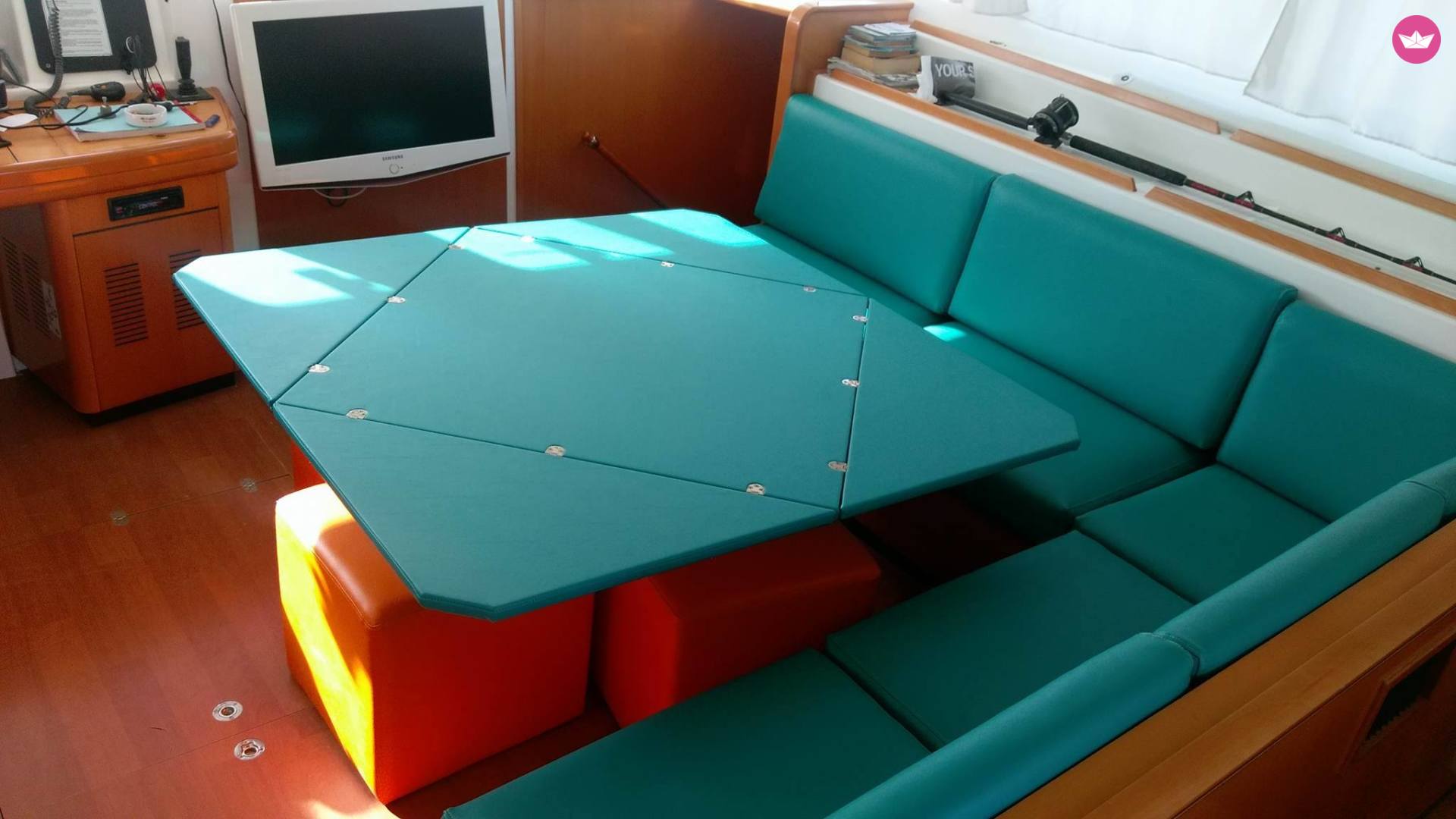 Charter catamaran in Lavrion  