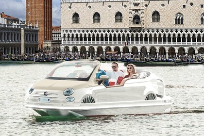 Charter Motorboat FIAT 500 car offshore Venice