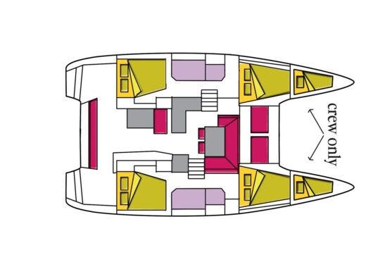 Catamaran Lagoon  Lagoon 40  boat plan