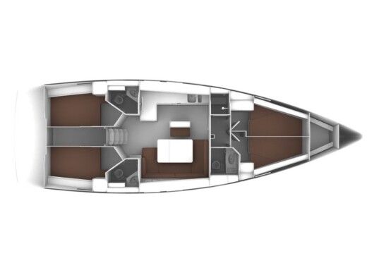 Sailboat BAVARIA 46 CRUISER Boat layout