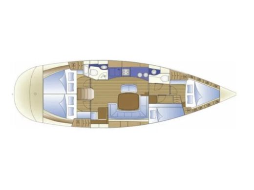 Sailboat Bavaria Yachts 44 Boat design plan
