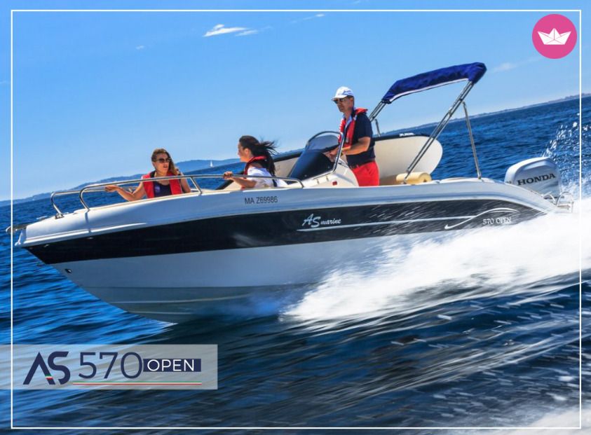 Bateau à moteur AS Marine 570 Open 115cv 2