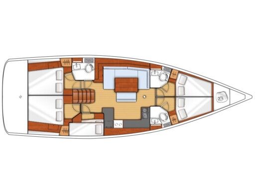 Sailboat Beneteau Oceanis 48 boat plan