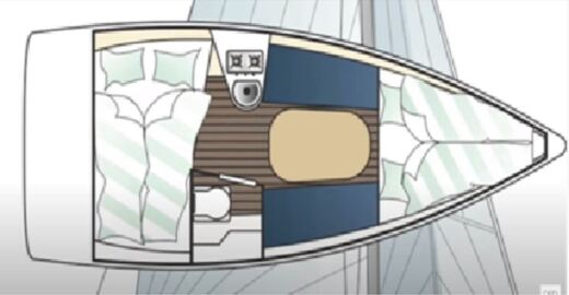 Sailboat Maxus 21 Boat layout