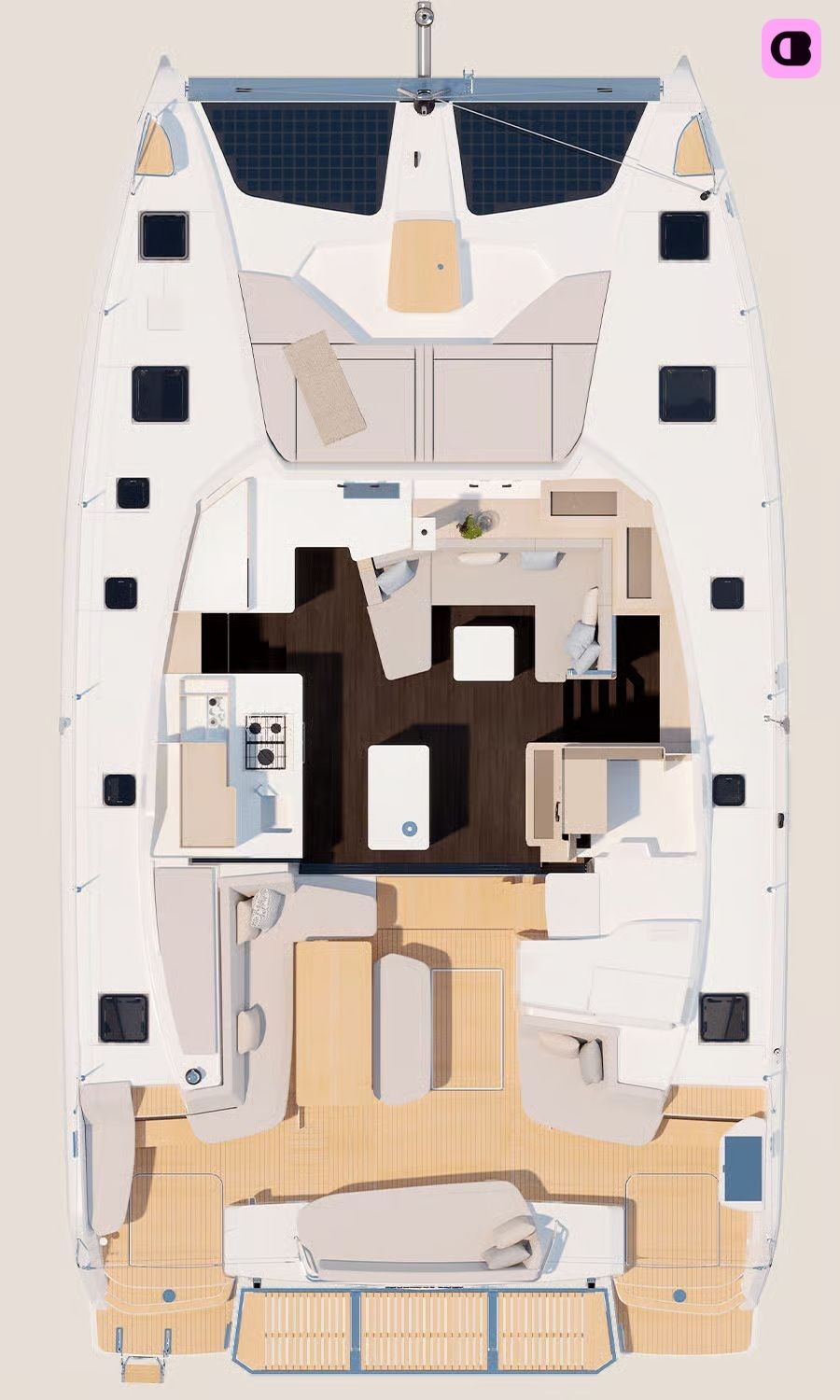 Catamaran Fountaine Pajot New 44 Quator 13.26m 4