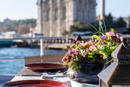 Comfortable charter yacht in the Bosphorus