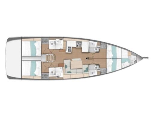 Sailboat  Sun Odyssey 490 boat plan