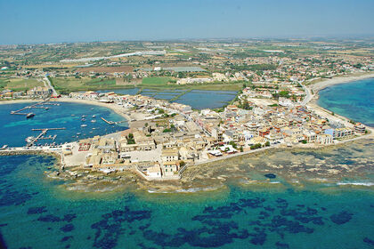 Yatch boat in Marzamemi
