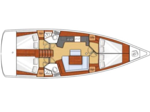 Sailboat  Oceanis 45 (4cbs) Boat design plan