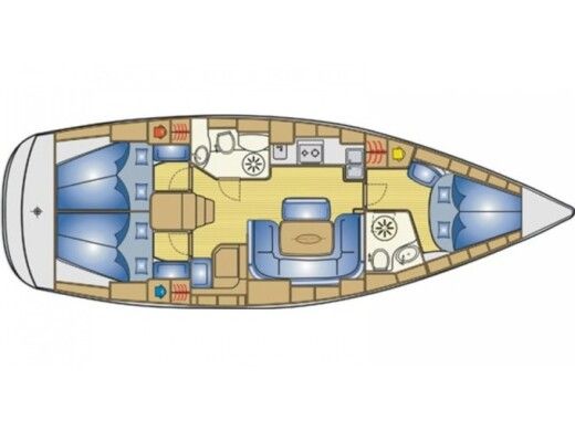 Sailboat Bavaria Bavaria 39 Cruiser Boat layout