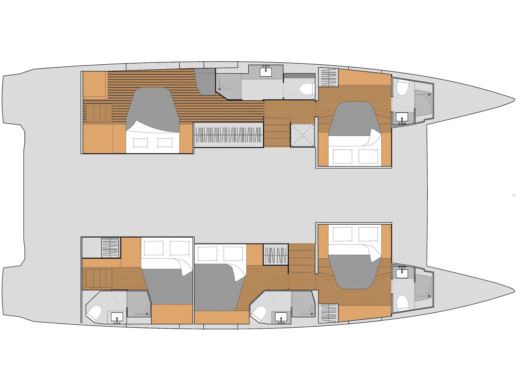 Catamaran  Aura 51 Boat design plan
