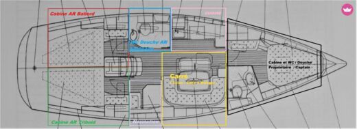Sailboat ACQUAMARINA 20 BAVARIA 40 Cruiser (refit2016) Boat design plan