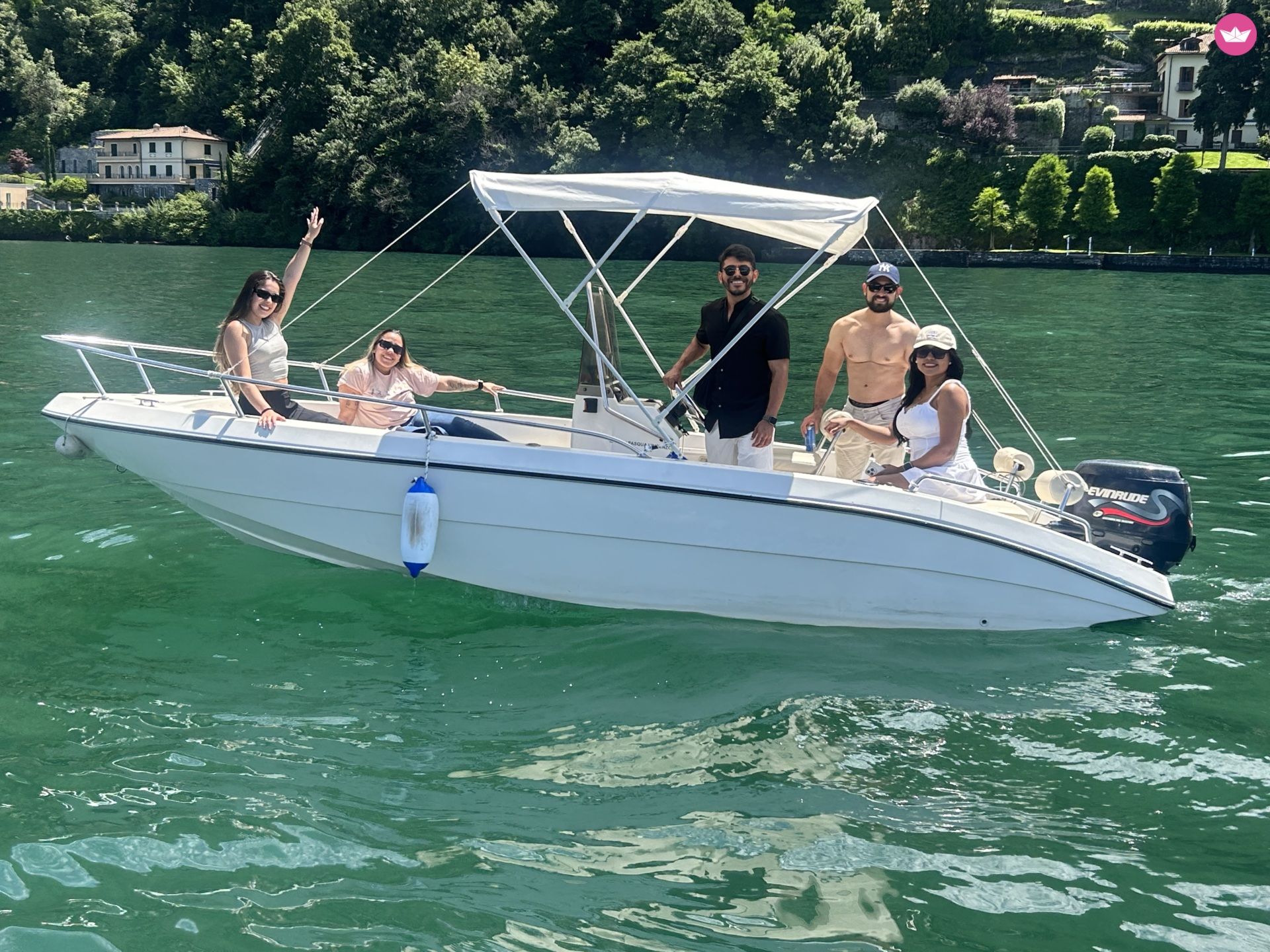 Bateau sans permis Resin glass lissone Shark 40cv 2