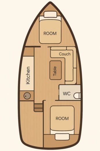 Motorboat Ribera 980 Boat design plan