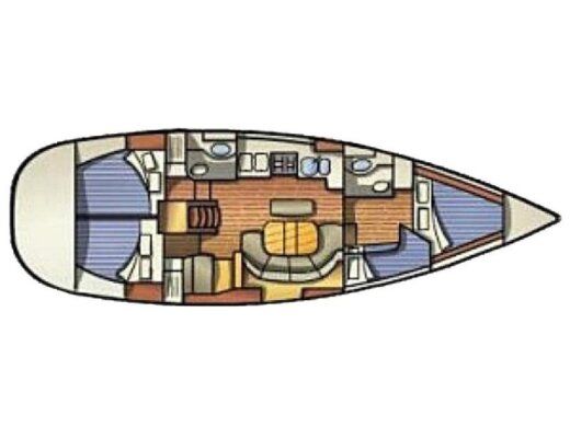 Sailboat Beneteau Oceanis 411 Clipper boat plan