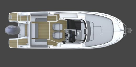 Motorboat Jeanneau Cap Camarat 7.5 wa boat plan